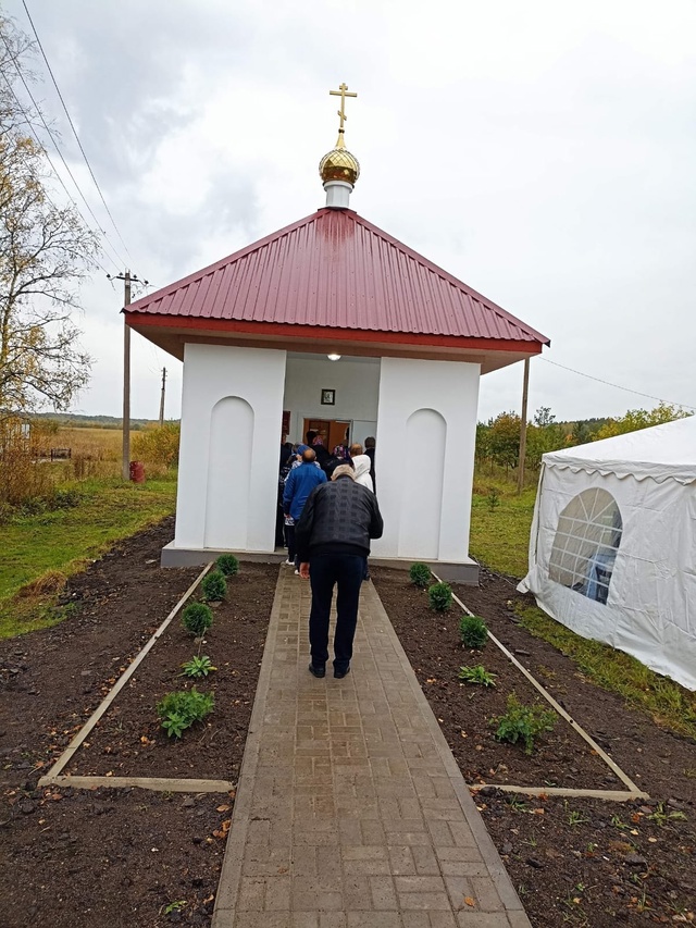 Освещение часовни в д.Лезно.