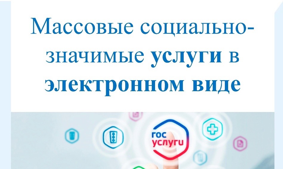 Массовые социально-значимые услуги.
